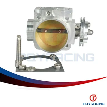 PQY RACING- NEW THROTTLE BODY For Mitsubishi Evo 4 5 6 70mm Uprated Racing Billet Throttle Body PQY6941