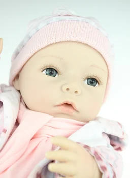 40cm Full Body Silicone Reborn Baby Dolls Newborn Twins Toy Doll Babies Brinquedos