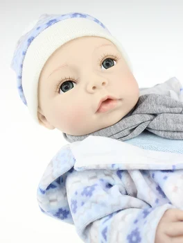40cm Full Body Silicone Reborn Baby Dolls Newborn Twins Toy Doll Babies Brinquedos