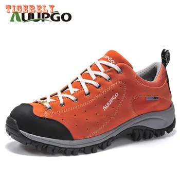 Outdoor hiking shoes men trekking breathable leather outventure travel hunting athletic sneakers shoes boots size 36-44(307)