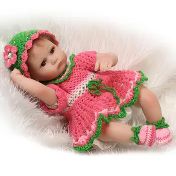 40cm Lifelike Soft Silicone Reborn Baby Doll Toy Girls Birthday Gifts Present Play House bedtime Toys Dolls Collection