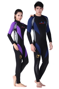 Neoprene 1.5MM Scuba Diving Suit Men Women Wetsuits Equipment Snorkeling Jumpsuit One Piece Long Sleeved Surf Wear Rash Guards