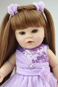 American girl doll toys 40cm full mixed silicone vinyl baby dolls gift for girl baby kid girls princess dolls collection