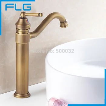 Antique Brass Faucet Bathroom Faucet Single Handle Basin Copper Classic Tap Sink Mixer