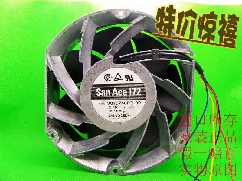 Sanyo 17251 17CM 9GV5748P5H09 48V 2.0A power server cooling fan.