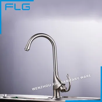 304 Stainless Steel Faucet, Nickle Brushed Kitchen Faucet Mixer Cold And Hot Water Tap Torneira Cozinha