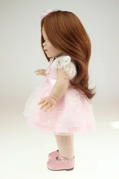 40cm Vinyl Baby Home Doll Silicone Newborn Baby Doll Pincess Baby Doll American Girls Doll Girls's brinquedos Play house