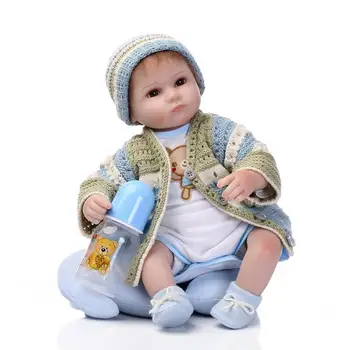 40cm Simulation silicone reborn baby dolls toy 16