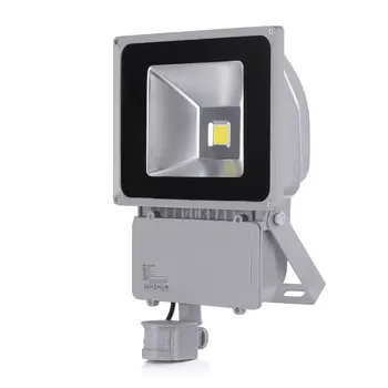 2 PCS GERUITE 100W LED Sensor Flood Light 7000LM AC 85-265V IP65 Outdoor Induction Lighting Sensor Floodlight LED Lamp
