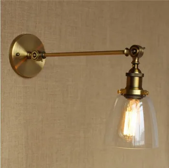 Antique Edison Brass Vintage Wall Light Fixtures Retro Loft Style Industrial Wall Lamp Sconce Arandela Wandlamp Apliques