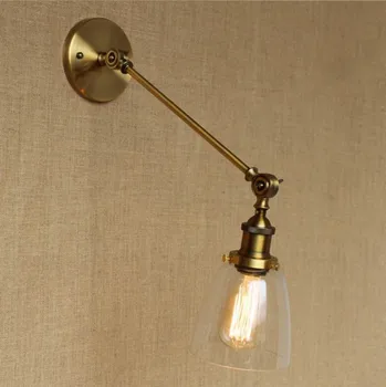 Antique Edison Brass Vintage Wall Light Fixtures Retro Loft Style Industrial Wall Lamp Sconce Arandela Wandlamp Apliques