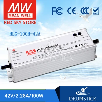 Original MEAN WELL HLG-100H-42A 42V 2.28A meanwell HLG-100H 42V 95.76W Single Output LED Driver Power Supply A type