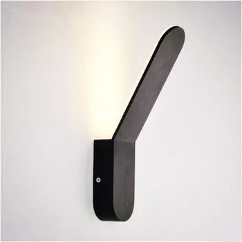 Black Simple Modern LED Wall Lamp Balcony Bedroom Aisle Stair Light Fixtures Wall Sconces Wandlamp Appliques Lampara Pared