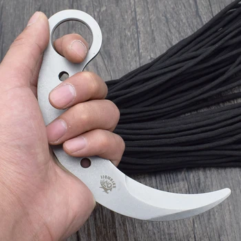 The One Claw Cutter Karambit Survival Knife Fixed 420 Steel Blade Knife Huntting Tactical Knives Camping Outdoor EDC Tools C12