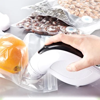 Household Mini Hand Held Food Vacuum Sealer Free bags Idea forTravel Outdoor Picnics