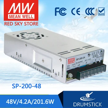 Original MEAN WELL SP-200-48 48V 4.2A meanwell SP-200 48V 201.6W Single Output with PFC Function Power Supply