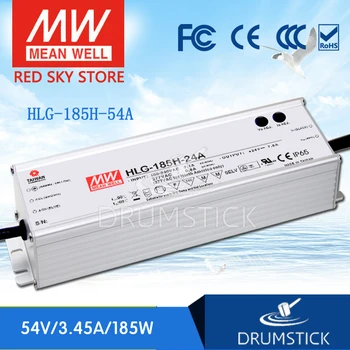 Original MEAN WELL HLG-185H-54A 54V 3.45A meanwell HLG-185H 54V 186.3W Single Output LED Driver Power Supply A type