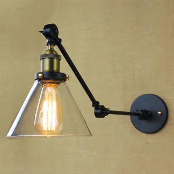 Retro Loft Style Industrial Wall Lamp Vintage Lights Fixtures Swing Long Arm Light Edison Wall Sconces Lamparas De Pared