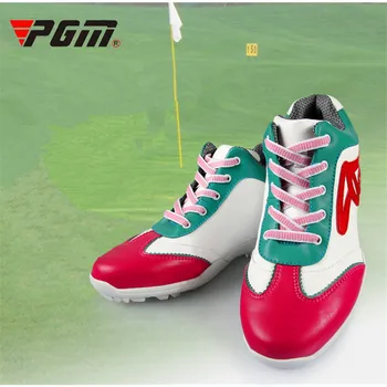 2017 New PGM women golf shoes Female Waterproof Breathable High-top Sneakers Inside increased 3cm high golf shoes 35-39