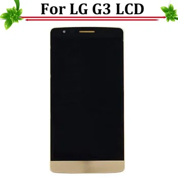 White Grey Gold For LG G3 D850 D855 Touch Screen Full LCD Display Assembly With Frame+Tools