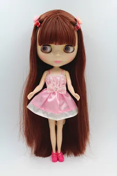 Blygirl Doll Brownish red hair Blyth body Doll Fashion can change makeup