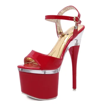 New fashion heels metal decorative crystal bottom breathable and comfortable wear non-slip female banquet high heels