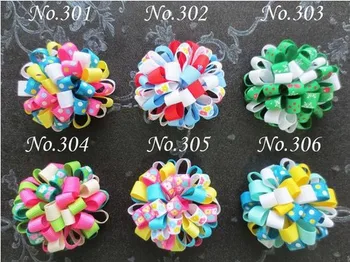 Hand customize 50 BLESSING Girl C-2.5 inchBoutique Hair Bows For Children Hair Accessories Hairbows with Clip