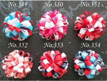 Hand customize 50 BLESSING Girl C-2.5 inchBoutique Hair Bows For Children Hair Accessories Hairbows with Clip