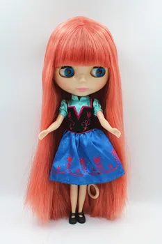 Blygirl Doll Watermelon Red hair Blyth body Doll Fashion can change makeup