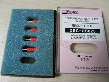 Imported ROLAND Blade 45 degree ZEC-US025 For Roland Cutting Plotter blades X 5pcs Roland blade 0.25mm