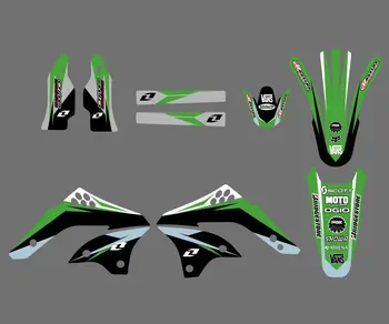 0240 New Style TEAM GRAPHICS&BACKGROUNDS DECALS STICKERS Kits for KAWASAKI KX450F KXF450 2006 2007 2008