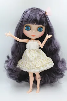 Blygirl Doll Black currant hair Blyth Doll body Fashion can change makeup Fashion doll