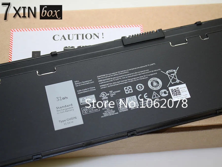 7XINbox 11.1V 31wh Notebook laptop battery For Dell Latitude E7240 XT2 XFR 7000 GVD76 HJ8KP NCVF0 451-BBFW 451-BBFX