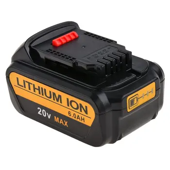 20V 6.0Ah Lithium Ion Tool Replacement Battery for DEWALT DCB180, DCB181, DCB181-XJ, DCB200, DCB201, DCB201-2, N123283, N123282