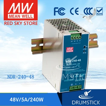 Original MEAN WELL NDR-240-48 48V 5A meanwell NDR-240 48V 240W Single Output Industrial DIN Rail Power Supply