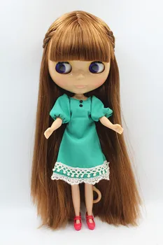 Blygirl Doll Light brown hair Blyth Doll body 1/6 Fashion Can refit makeup Fashion doll Wheat muscle