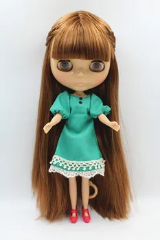 Blygirl Doll Light brown hair Blyth Doll body 1/6 Fashion Can refit makeup Fashion doll Wheat muscle