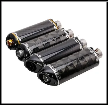 36-51mm universal Modified motorcycle exhaust pipe CNC aluminium alloy CBR R1 R6 ESCAPE moto FOR two brothers exhaust