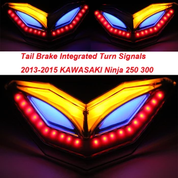 Rear Tail Turn Signals Integrated Led Light SMOKE For 2013 KAWASAKI Ninja 250 300 250R 300R EX250 EX300 ZX250 ZX300R