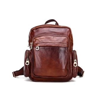 Women Genuine Leather Backpacks Brand Ladies Fashion Backpacks For Teenagers Girls School Bags Real Leather Travel Bags Mochila