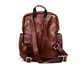 Women Genuine Leather Backpacks Brand Ladies Fashion Backpacks For Teenagers Girls School Bags Real Leather Travel Bags Mochila
