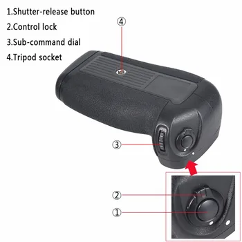 DSTE MB-D16H Battery Grip For NIKON D750 Digital SLR Camera