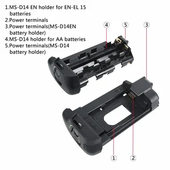 DSTE MB-D16H Battery Grip For NIKON D750 Digital SLR Camera