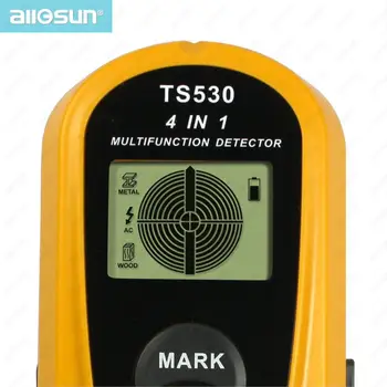 4 in 1 super detector digital multifunction metal detector AC voltage/stud Spotlight&Groove 2m measure tape inside all-sun TS530