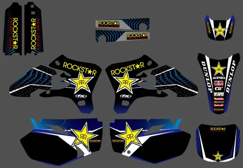 0206 Star New Style TEAM GRAPHICS&BACKGROUNDS DECALS STICKERS Kits for YZ250F YZ450F YZF250 YZF450 2003 2004 2005
