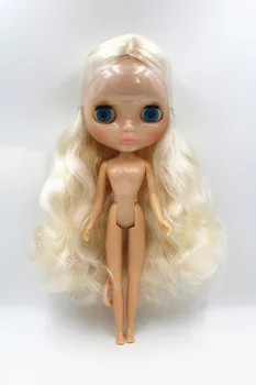 Blygirl Doll white wavy hair 30CM Doll 1/6 Blyth Doll body Fashion Can refit makeup Fashion doll White skin