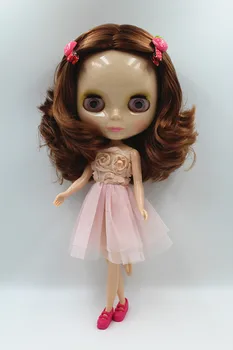 Blygirl Doll Brown Short hair Blyth Doll body Fashion can change makeup Fashion doll