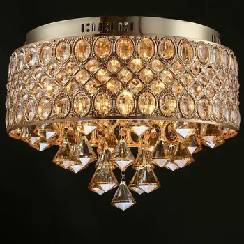 Luxury Crystal Pendant Lights Living Room Dinning Room Pendant Lamp With 4 Bulbs 110v 220v Home Decoration light