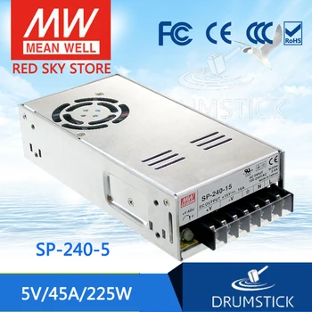Original MEAN WELL SP-240-5 5V 45A meanwell SP-240 5V 225W Single Output with PFC Function Power Supply