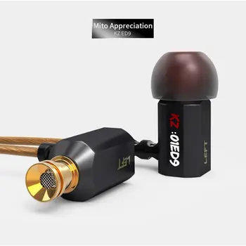 KZ ED9 Super Bowl Tuning Nozzles In Ear Monitors HiFi Earphone With Or No Microphone Transparent Sound